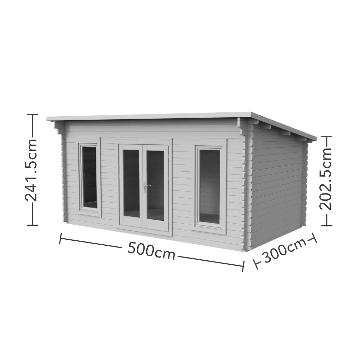Forest Elmley 5.0m X 3.0m Log Cabin Double Glazed 24kg Polyester Felt, No Underlay 7 Forest Elmley 5.0m X 3.0m Log Cabin Double Glazed 24kg Polyester Felt, No Underlay - Image 5