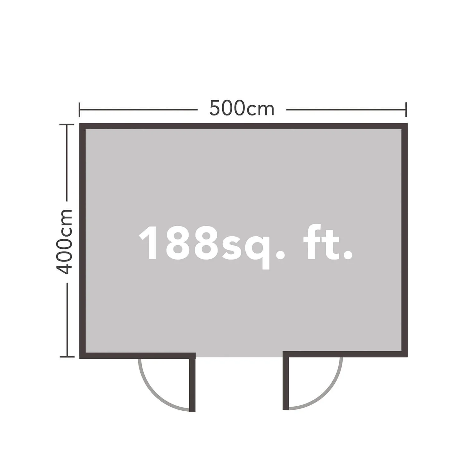 Forest Mendip 5.0m X 4.0m Log Cabin Double Glazed, 24kg Polyester Felt, No Underlay 12 Forest Mendip 5.0m X 4.0m Log Cabin Double Glazed, 24kg Polyester Felt, No Underlay - Image 10