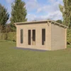 Forest Elmley 5.0m X 3.0m Log Cabin Double Glazed 34kg Polyester Felt, Plus Underlay 1 Forest Elmley 5.0m X 3.0m Log Cabin Double Glazed 34kg Polyester Felt, Plus Underlay -Elise Bloom 12832787 1414831965315396