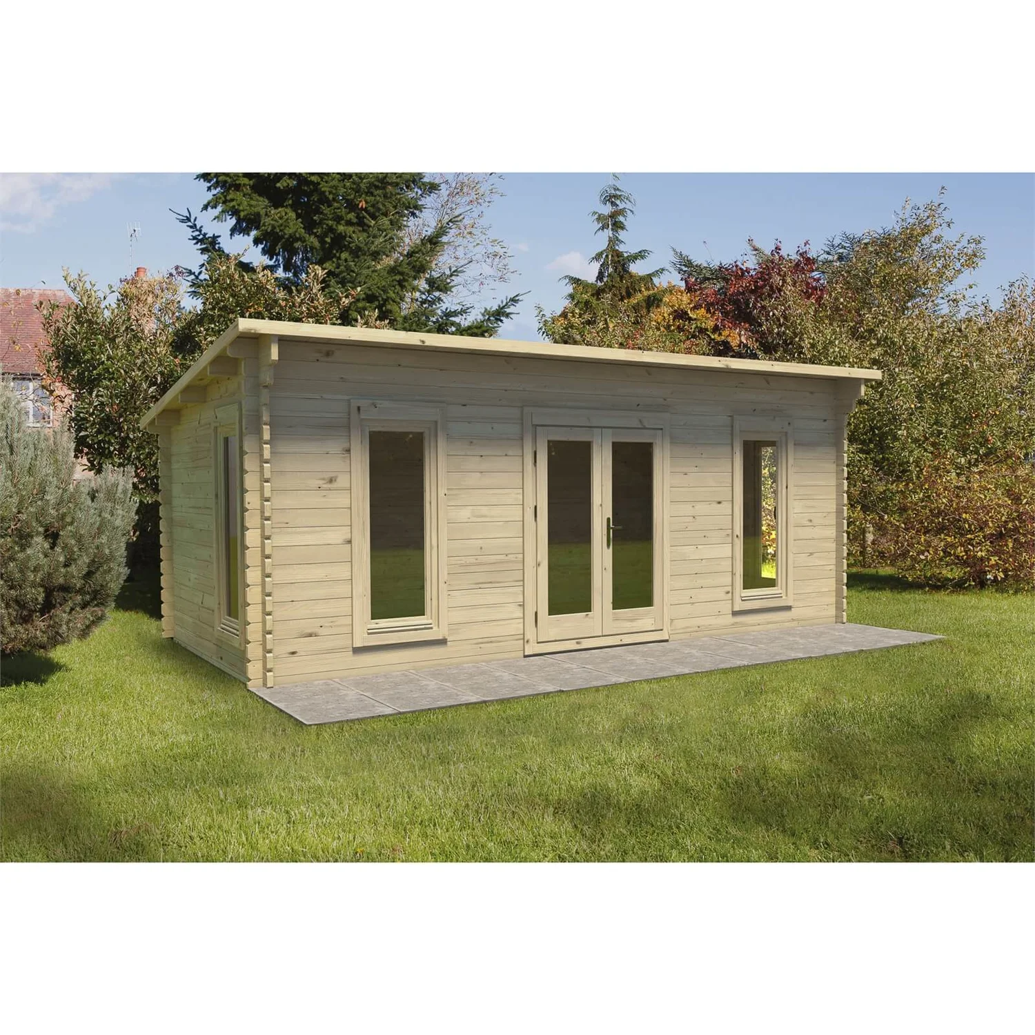 Forest Arley 6.0m X 3.0m Cabin Double Glazed 34kg Polyester Felt, Plus Underlay 3 Forest Arley 6.0m X 3.0m Cabin Double Glazed 34kg Polyester Felt, Plus Underlay