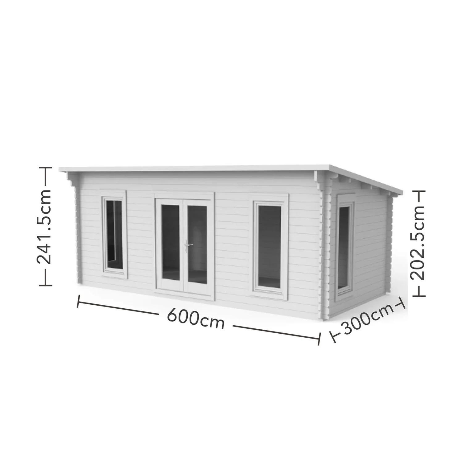 Forest Arley 6.0m X 3.0m Cabin Double Glazed 34kg Polyester Felt, Plus Underlay 7 Forest Arley 6.0m X 3.0m Cabin Double Glazed 34kg Polyester Felt, Plus Underlay - Image 5