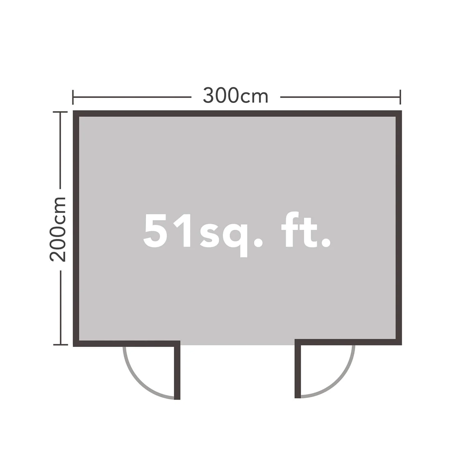 Forest Harwood 3.0m X 2.0m Log Cabin 24kg Felt Plus Underlay - Installation Included 8 Forest Harwood 3.0m X 2.0m Log Cabin 24kg Felt Plus Underlay - Installation Included - Image 6
