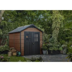 Keter Newton 7.5 X 9ft Outdoor Plastic Garden Storage Shed - Brown 21 Keter Newton 7.5 X 9ft Outdoor Plastic Garden Storage Shed - Brown -Elise Bloom 12833042 4094843484755167