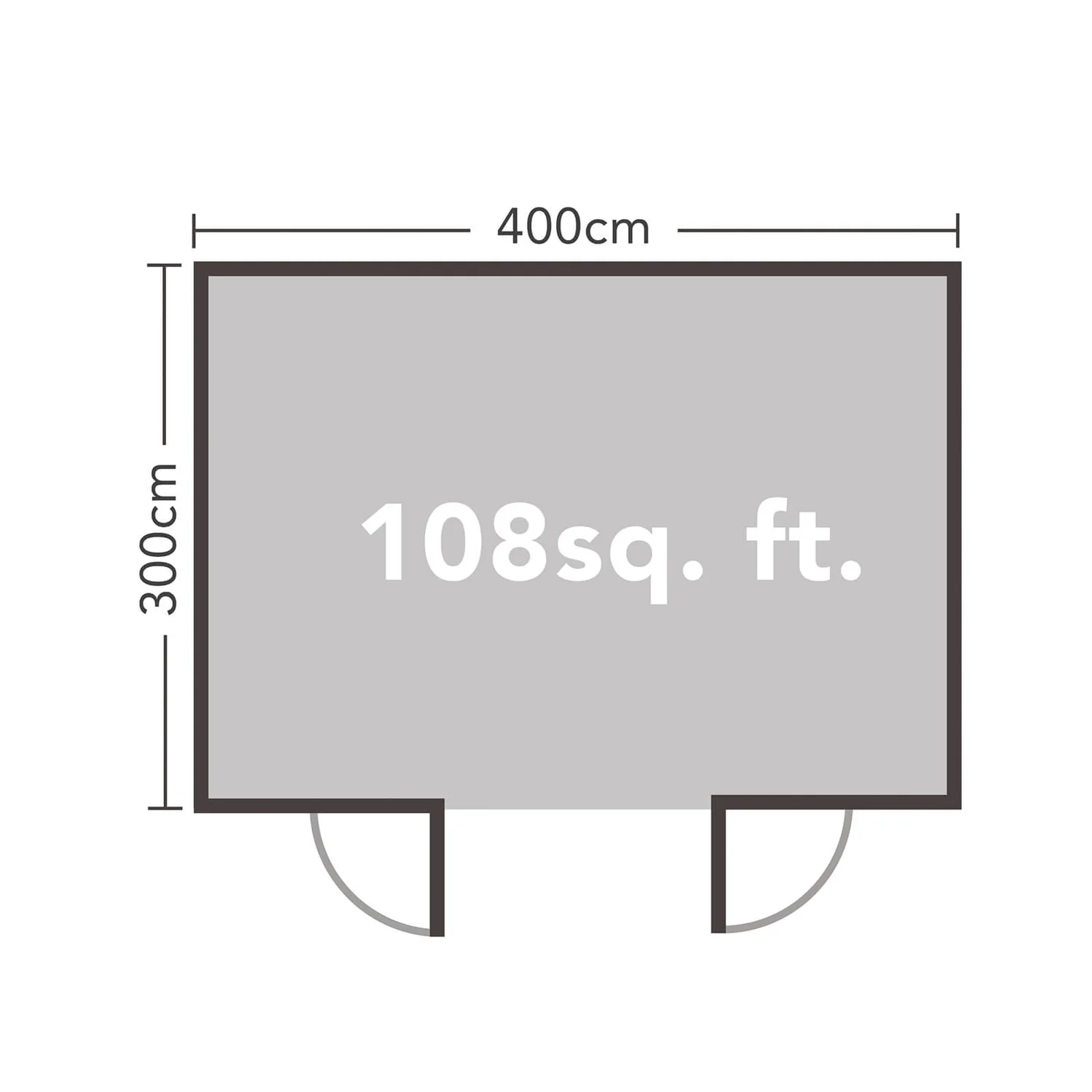 Forest Melbury 4.0m X 3.0m Log Cabin Single Glazed 24kg Polyester Felt, No Underlay - Installation Included 11 Forest Melbury 4.0m X 3.0m Log Cabin Single Glazed 24kg Polyester Felt, No Underlay - Installation Included - Image 9