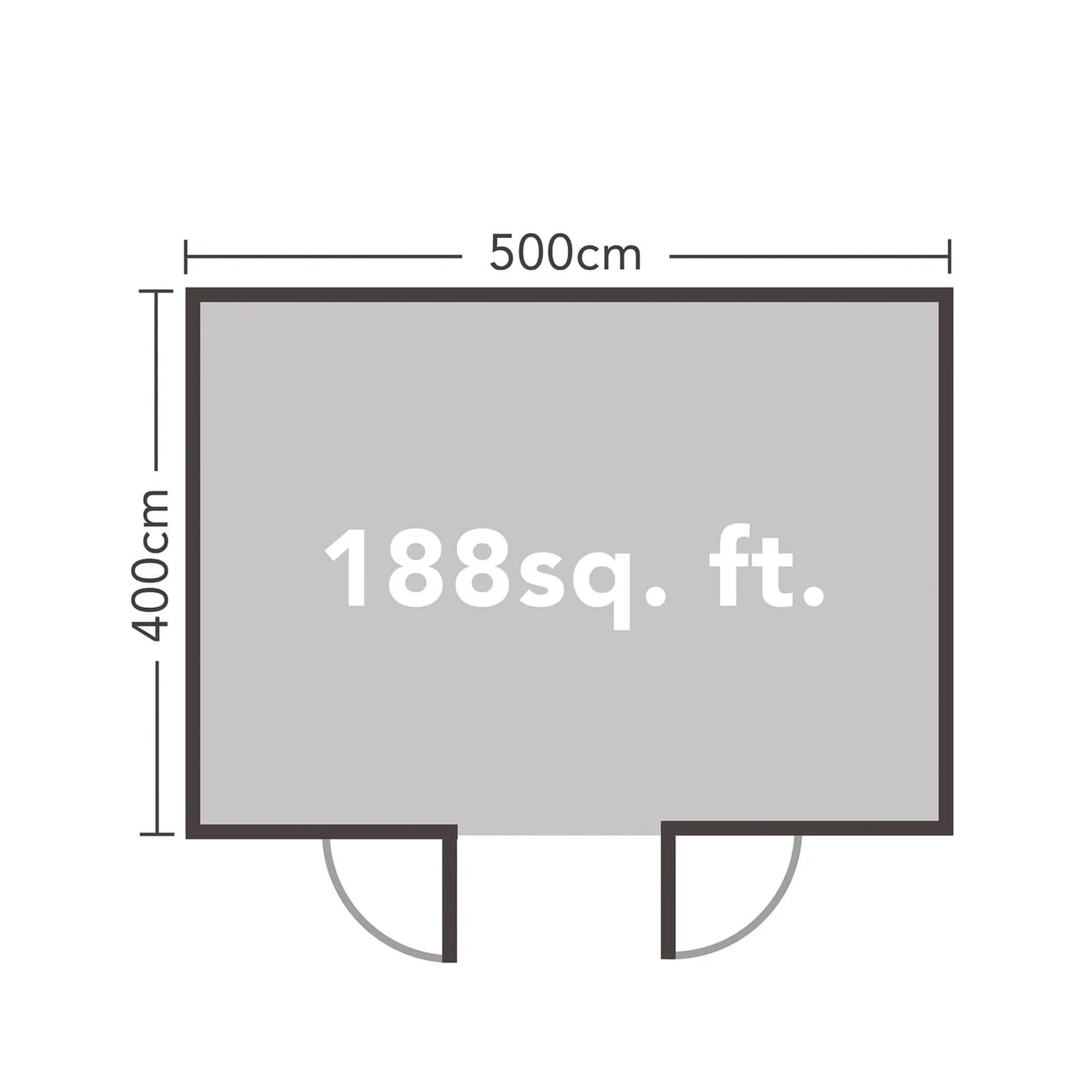 Forest Mendip 5.0m X 4.0m Log Cabin Double Glazed, 24kg Polyester Felt, No Underlay - Installation Included 12 Forest Mendip 5.0m X 4.0m Log Cabin Double Glazed, 24kg Polyester Felt, No Underlay - Installation Included - Image 10