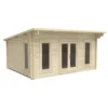 Forest Mendip 5.0m X 4.0m Log Cabin Double Glazed, 34kg Polyester Felt, Plus Underlay - Installation Included 2 Forest Mendip 5.0m X 4.0m Log Cabin Double Glazed, 34kg Polyester Felt, Plus Underlay - Installation Included -Elise Bloom 12833120 1124831948178259