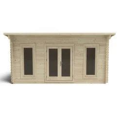 Forest Mendip 5.0m X 4.0m Log Cabin Double Glazed, 24kg Polyester Felt, Plus Underlay - Installation Included -Elise Bloom 12833121 9624833198048468