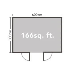 Forest Arley 6m X 3m Cabin Double Glazed 34kg Polyester Felt, Plus Underlay - Installation Included 15 Forest Arley 6m X 3m Cabin Double Glazed 34kg Polyester Felt, Plus Underlay - Installation Included -Elise Bloom 12833135 1784845841795176