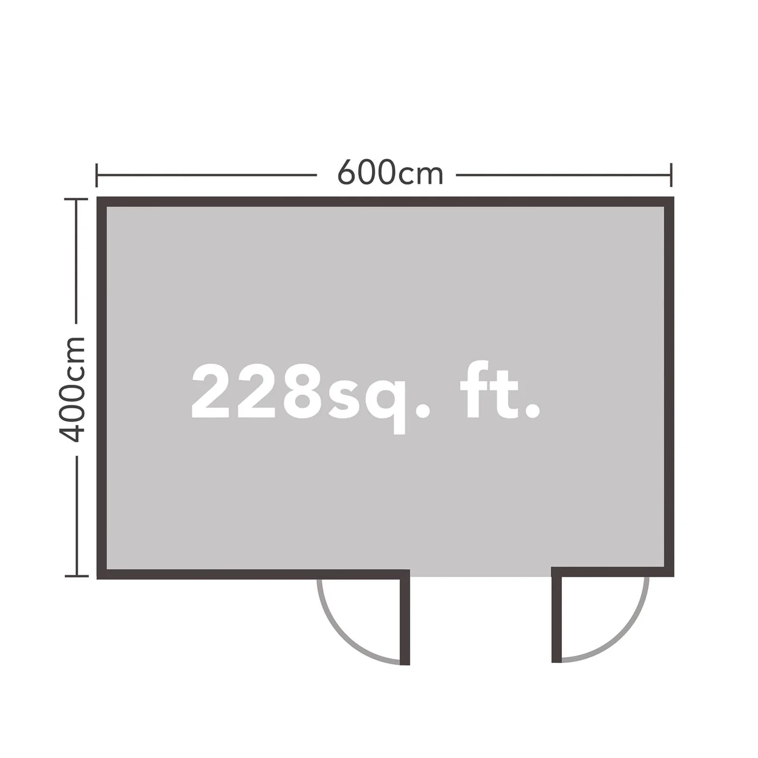 Forest Wolverley 6.0m X 4.0m Log Cabin Double Glazed 34kg Polyester Felt, Plus Underlay - Installation Included 8 Forest Wolverley 6.0m X 4.0m Log Cabin Double Glazed 34kg Polyester Felt, Plus Underlay - Installation Included - Image 6