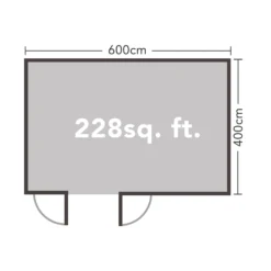Blakedown 6m X 4m Log Cabin Double Glazed 24kg Polyester Felt, No Underlay - Installation Included 15 Blakedown 6m X 4m Log Cabin Double Glazed 24kg Polyester Felt, No Underlay - Installation Included -Elise Bloom 12833144 1834833195097422