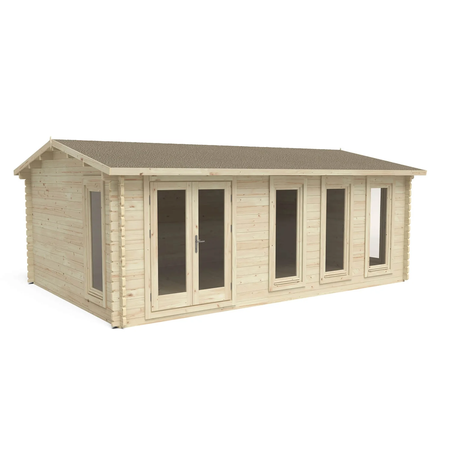 Forest Blakedown 6.0m X 4.0m Log Cabin Double Glazed 24kg Polyester Felt, Plus Underlay - Installation Included 3 Forest Blakedown 6.0m X 4.0m Log Cabin Double Glazed 24kg Polyester Felt, Plus Underlay - Installation Included