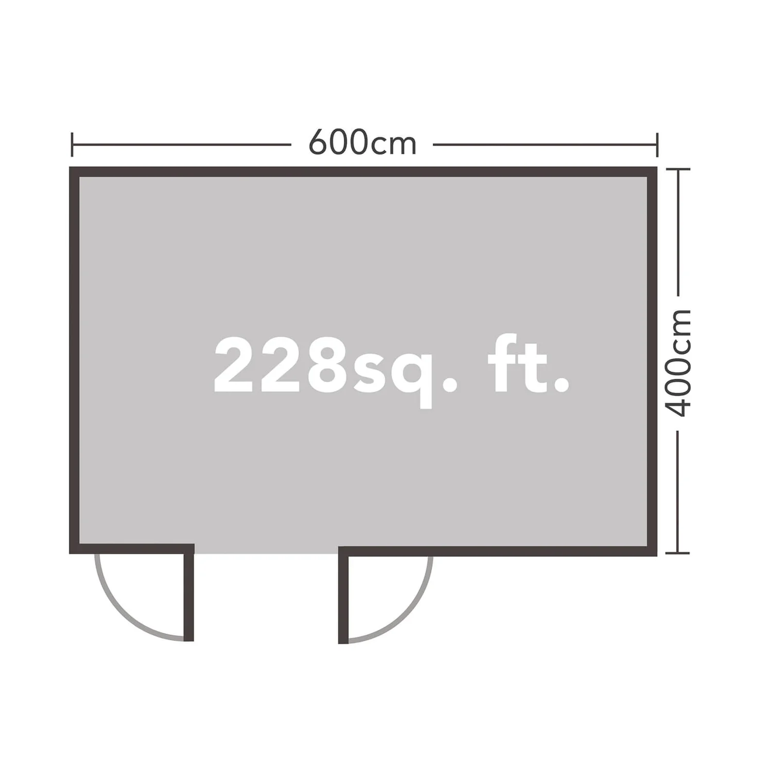 Forest Blakedown 6.0m X 4.0m Log Cabin Double Glazed 24kg Polyester Felt, Plus Underlay - Installation Included 8 Forest Blakedown 6.0m X 4.0m Log Cabin Double Glazed 24kg Polyester Felt, Plus Underlay - Installation Included - Image 6