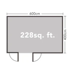 Forest Blakedown 6.0m X 4.0m Log Cabin Double Glazed 34kg Polyester Felt, Plus Underlay - Installation Included 13 Forest Blakedown 6.0m X 4.0m Log Cabin Double Glazed 34kg Polyester Felt, Plus Underlay - Installation Included -Elise Bloom 12833150 1094833199383387