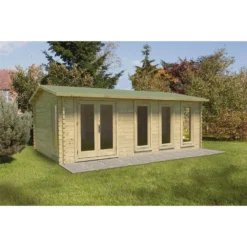 Forest Blakedown 6.0m X 4.0m Log Cabin Double Glazed 34kg Polyester Felt, Plus Underlay - Installation Included 9 Forest Blakedown 6.0m X 4.0m Log Cabin Double Glazed 34kg Polyester Felt, Plus Underlay - Installation Included -Elise Bloom 12833150 7914833199449156