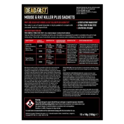 Deadfast Mouse And Rat Killer Plus 15 Sachets -Elise Bloom 12833180 8255019845633085