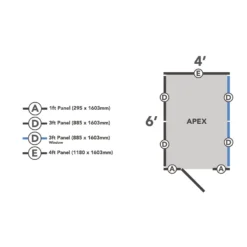Forest 6 X 4ft Overlap Pressure Treated Apex Shed- 4 Window -Elise Bloom 12833289 1884833201700323