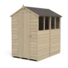 Forest 6 X 4ft Overlap Pressure Treated Apex Shed- 4 Window 2 Forest 6 X 4ft Overlap Pressure Treated Apex Shed- 4 Window -Elise Bloom 12833289 4934831955359572