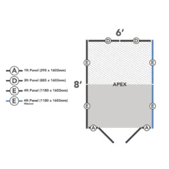 Forest 8 X 6ft Overlap Pressure Treated Apex Shed - Double Door 4 Windows 21 Forest 8 X 6ft Overlap Pressure Treated Apex Shed - Double Door 4 Windows -Elise Bloom 12833293 2144833197599302