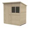 Forest 6 X 4ft Overlap Pressure Treated Pent Shed -incl. Installation -Elise Bloom 12833306 1724831955840010