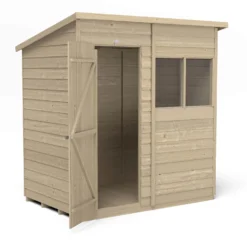 Forest 6 X 4ft Overlap Pressure Treated Pent Shed -incl. Installation 13 Forest 6 X 4ft Overlap Pressure Treated Pent Shed -incl. Installation -Elise Bloom 12833306 2084833202321062