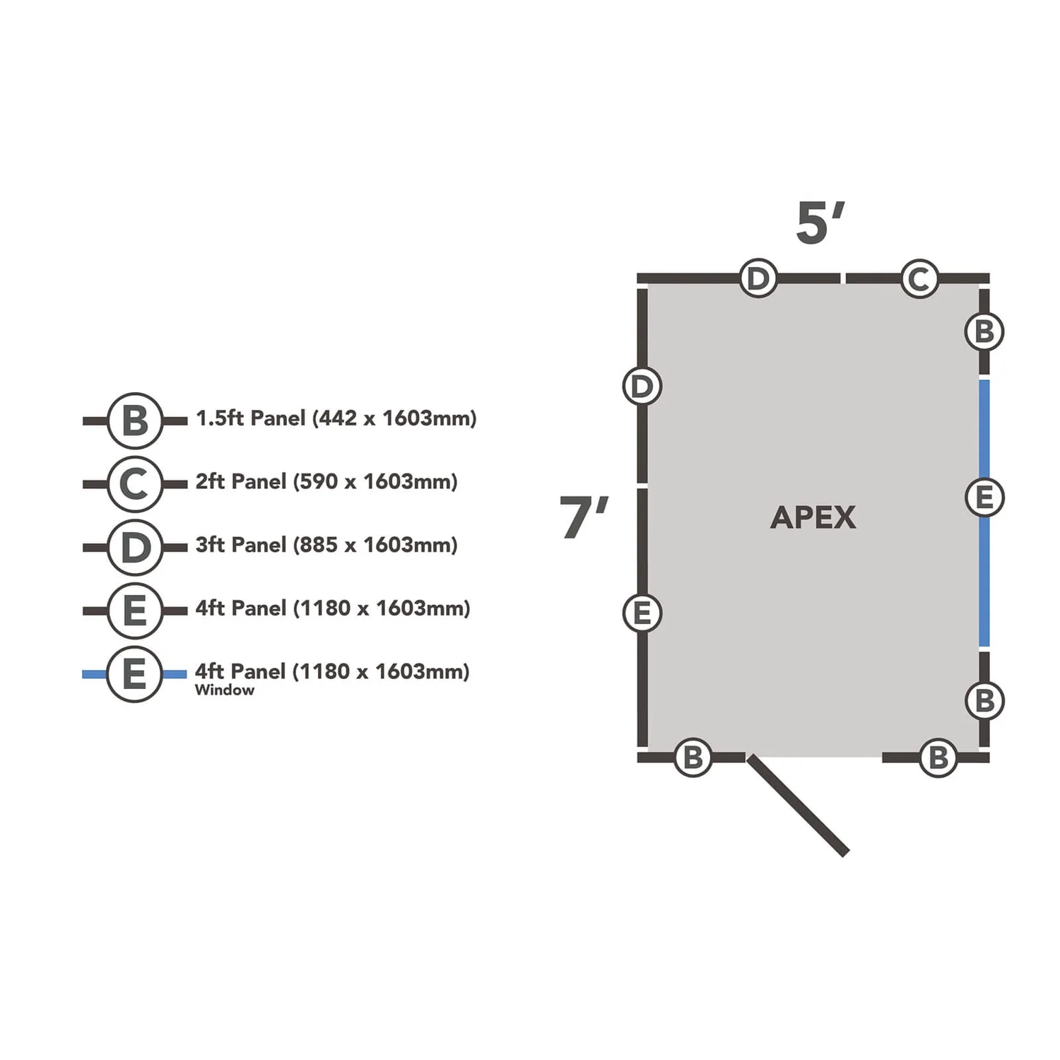 Forest 7 X 5ft Overlap Pressure Treated Apex Shed -incl. Installation 11 Forest 7 X 5ft Overlap Pressure Treated Apex Shed -incl. Installation - Image 9