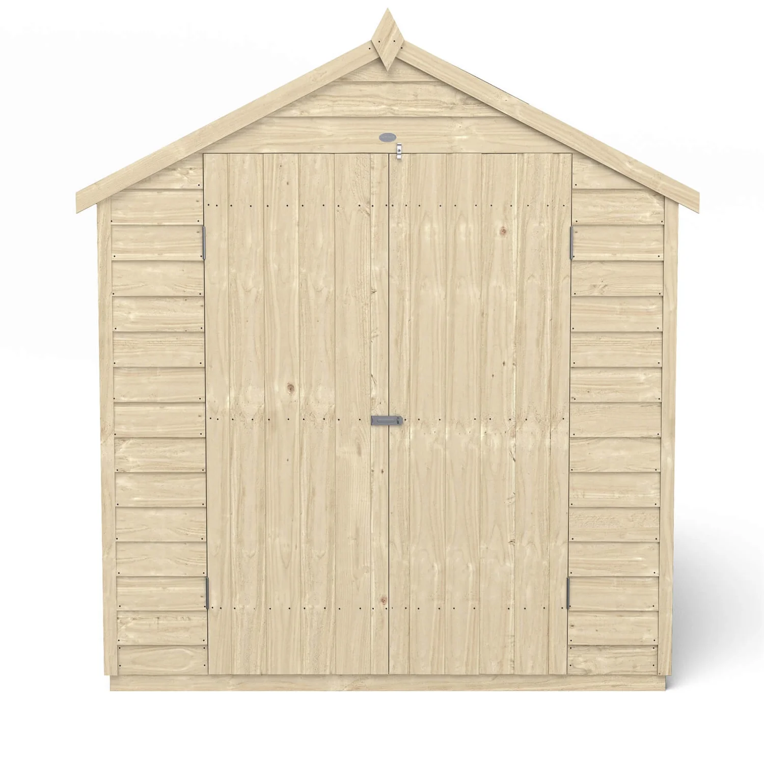 Forest 8 X 6ft Overlap Pressure Treated Apex Shed - Double Door No Windows - Incl. Installation 4 Forest 8 X 6ft Overlap Pressure Treated Apex Shed - Double Door No Windows - Incl. Installation - Image 2