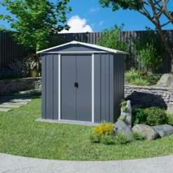 Yardmaster 6x7ft Metal Apex Shed 8 Yardmaster 6x7ft Metal Apex Shed -Elise Bloom 12834097 1475040005873439