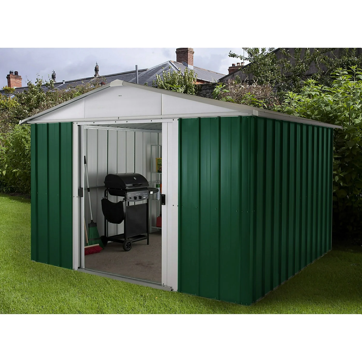 Yardmaster 10x10ft Metal Apex Shed 4 Yardmaster 10x10ft Metal Apex Shed - Image 2
