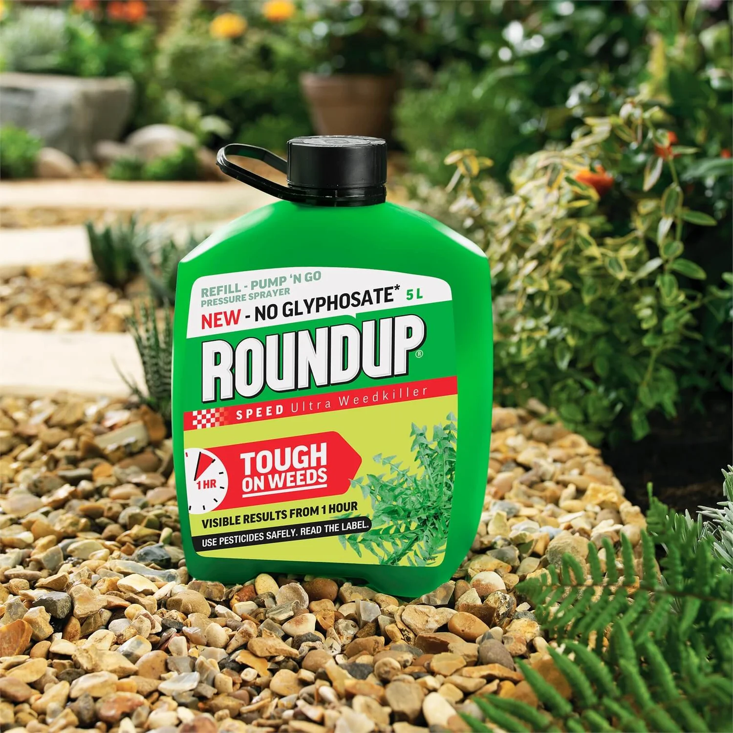 Roundup Speed Ultra Ready To Use Pump N Go Weedkiller Refill - 5L 5 Roundup Speed Ultra Ready To Use Pump N Go Weedkiller Refill - 5L - Image 3