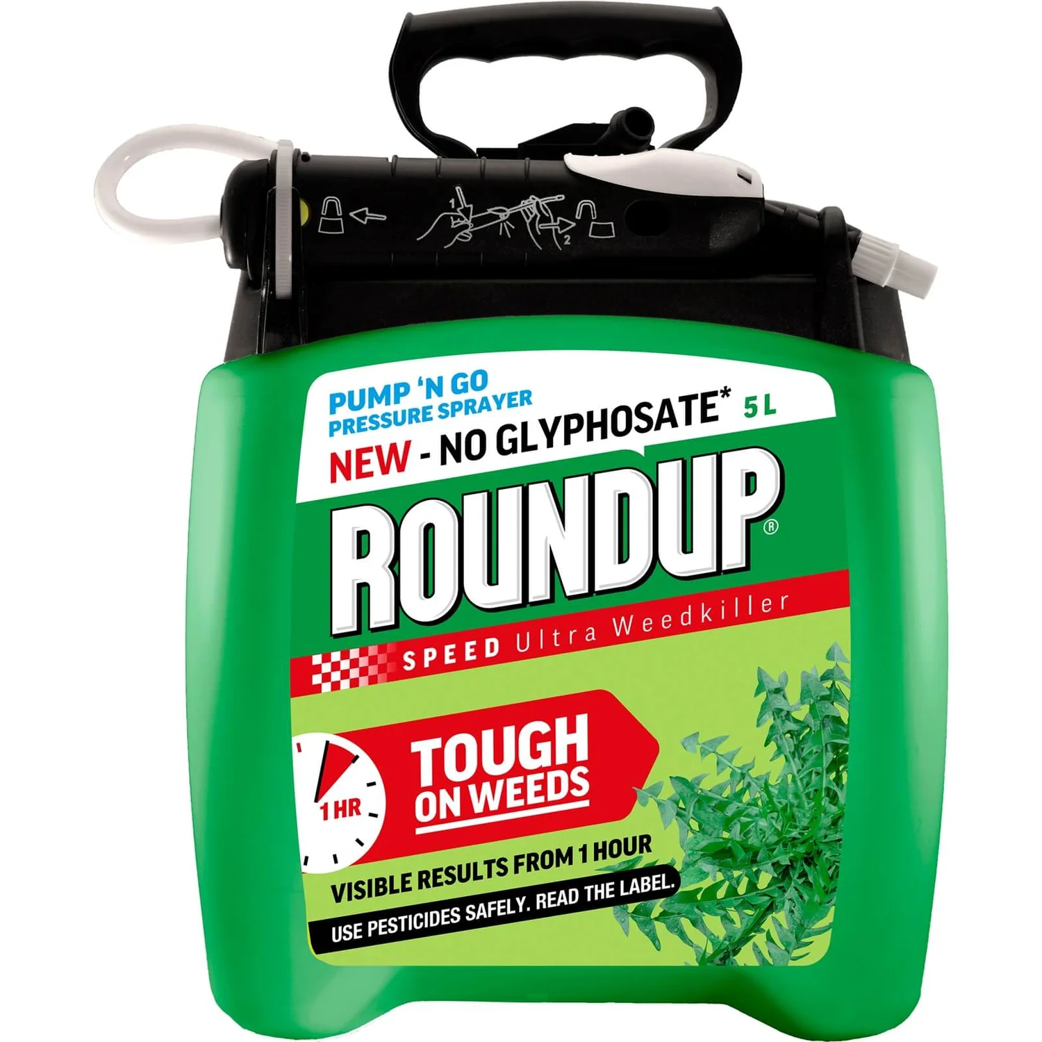 Roundup Speed Ultra Ready To Use Pump N Go Weedkiller - 5L 3 Roundup Speed Ultra Ready To Use Pump N Go Weedkiller - 5L