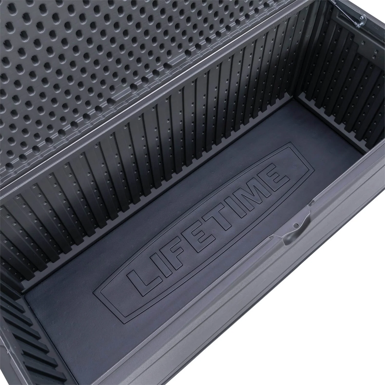 Lifetime Heavy Duty 492L Outdoor Deck Box - Carbonized Gray 4 Lifetime Heavy Duty 492L Outdoor Deck Box - Carbonized Gray - Image 2