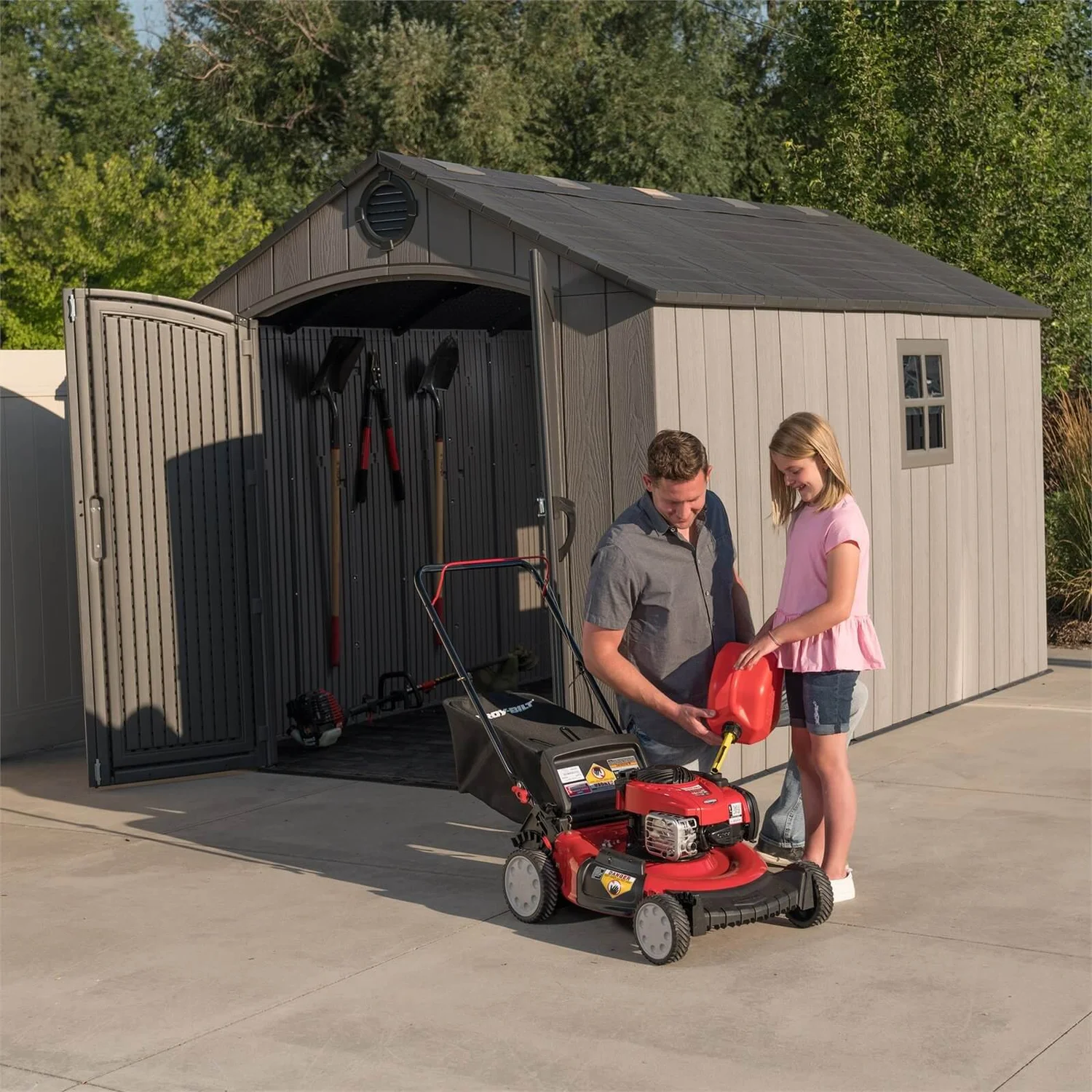 Lifetime 8x12.5 Ft Rough Cut Outdoor Storage Shed 5 Lifetime 8x12.5 Ft Rough Cut Outdoor Storage Shed - Image 3