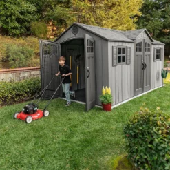 Lifetime 15x8 Ft Rough Cut Dual Entry Outdoor Storage Shed 15 Lifetime 15x8 Ft Rough Cut Dual Entry Outdoor Storage Shed -Elise Bloom 12836588 1305012583765228