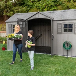 Lifetime 15x8 Ft Rough Cut Dual Entry Outdoor Storage Shed 14 Lifetime 15x8 Ft Rough Cut Dual Entry Outdoor Storage Shed -Elise Bloom 12836588 1785012583727485