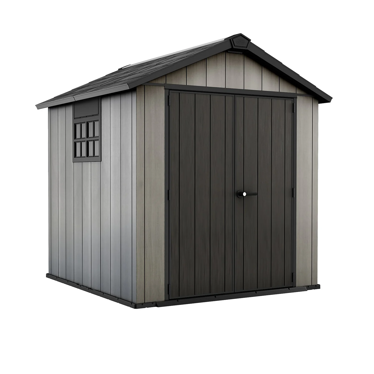 Keter Oakland 7.5 X 7ft Outdoor Garden Apex Storage Shed - Grey 3 Keter Oakland 7.5 X 7ft Outdoor Garden Apex Storage Shed - Grey