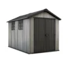 Keter Oakland 7.5 X 11ft Outdoor Garden Apex Storage Shed - Grey -Elise Bloom 12840580 6845036179481091