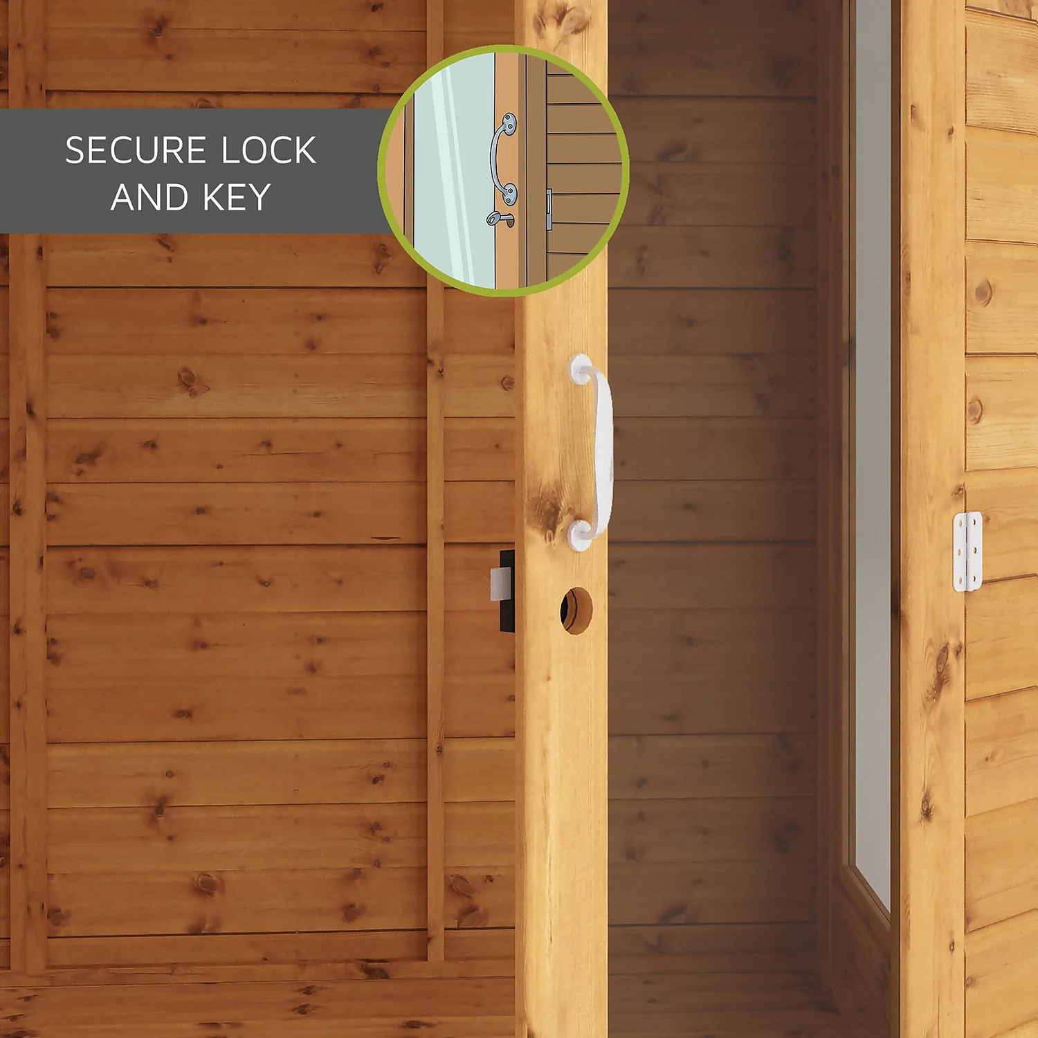 Country Living Flintham 7 X 7ft Traditional Summerhouse Painted + Installation - Aurora Green 7 Country Living Flintham 7 X 7ft Traditional Summerhouse Painted + Installation - Aurora Green - Image 5