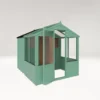 Country Living Grassthorpe 8 X 6ft Traditional Apex Greenhouse Combi Shed Painted + Installation - Aurora Green 1 Country Living Grassthorpe 8 X 6ft Traditional Apex Greenhouse Combi Shed Painted + Installation - Aurora Green -Elise Bloom 12876023 1854976288280729