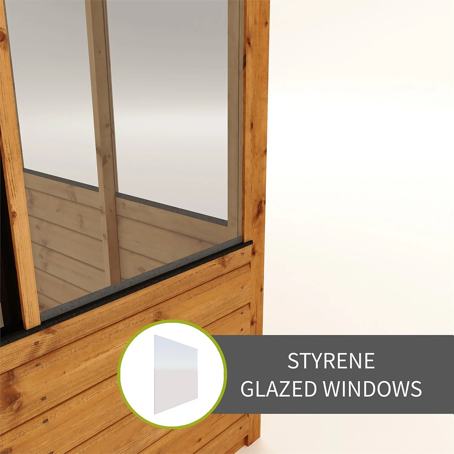 Country Living Langford 8 X 4ft Traditional Lean Too Greenhouse Painted + Installation - Aurora Green 6 Country Living Langford 8 X 4ft Traditional Lean Too Greenhouse Painted + Installation - Aurora Green - Image 4