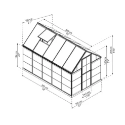 Palram Canopia Hybrid 6 X 10ft Green Greenhouse 11 Palram Canopia Hybrid 6 X 10ft Green Greenhouse -Elise Bloom 12877501 5474853166514815