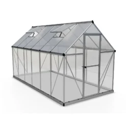 Palram Canopia Hybrid 6 X 12ft Silver Greenhouse