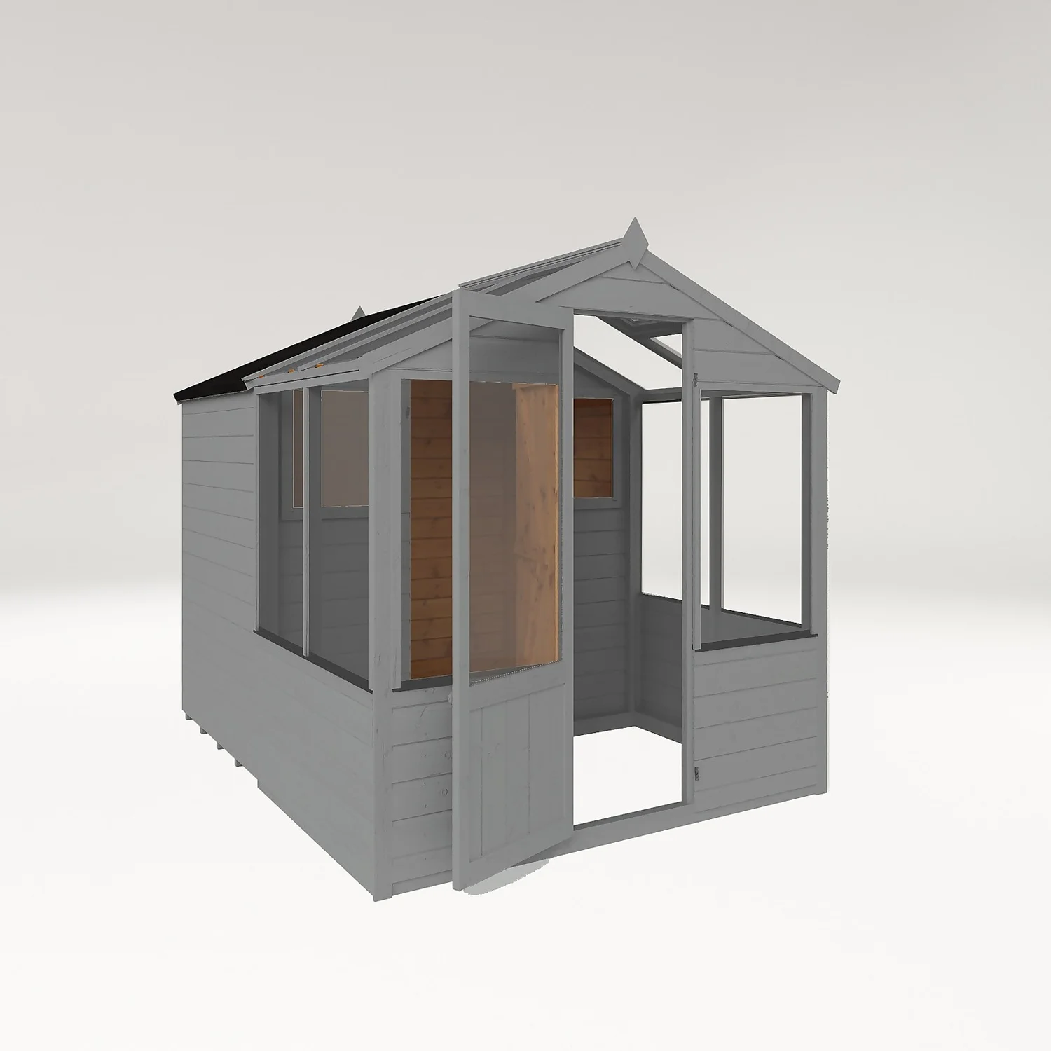 Country Living Grassthorpe 8 X 6ft Traditional Apex Greenhouse Combi Shed Painted + Installation - Thorpe Towers 3 Country Living Grassthorpe 8 X 6ft Traditional Apex Greenhouse Combi Shed Painted + Installation - Thorpe Towers