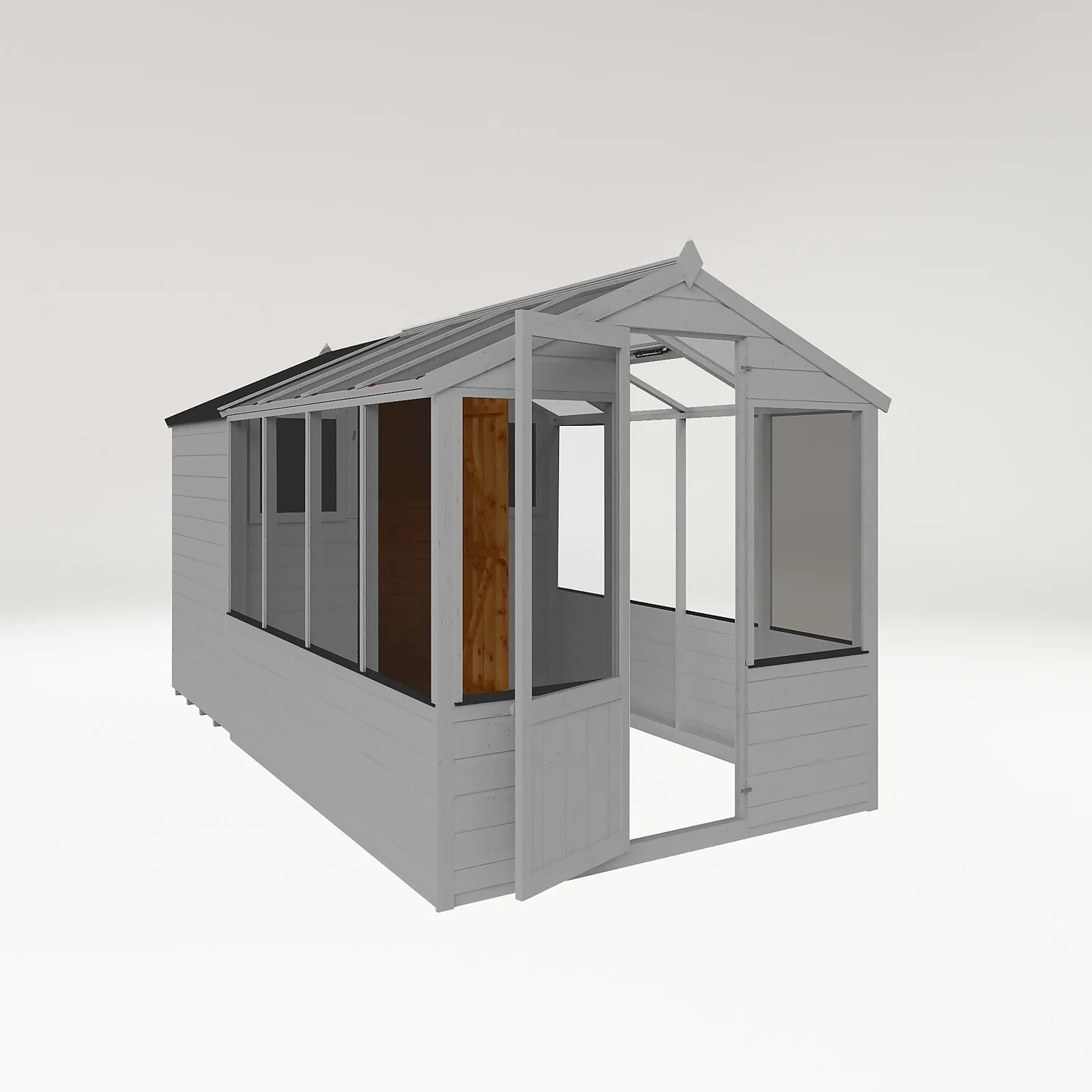 Country Living Grassthorpe 12 X 6ft Traditional Apex Greenhouse Combi Shed Painted + Installation - Thorpe Towers 3 Country Living Grassthorpe 12 X 6ft Traditional Apex Greenhouse Combi Shed Painted + Installation - Thorpe Towers