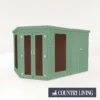 Country Living Ribble 7 X 7ft Premium Corner Summerhouse With Side Shed Painted + Installation - Aurora Green 1 Country Living Ribble 7 X 7ft Premium Corner Summerhouse With Side Shed Painted + Installation - Aurora Green -Elise Bloom 12881693 1024843883198328