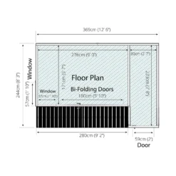 Country Living Overton 12 X 8ft Premium Garden Room Summerhouse With Side Shed Painted + Installation - Aurora Green 16 Country Living Overton 12 X 8ft Premium Garden Room Summerhouse With Side Shed Painted + Installation - Aurora Green -Elise Bloom 12881697 1364843877872914