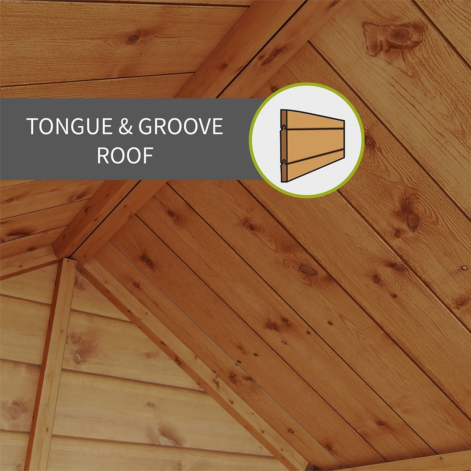 Country Living Overton 12 X 8ft Premium Garden Room Summerhouse With Side Shed Painted + Installation - Aurora Green 8 Country Living Overton 12 X 8ft Premium Garden Room Summerhouse With Side Shed Painted + Installation - Aurora Green - Image 6