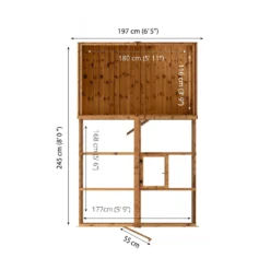 Country Living Grassthorpe 10 X 6ft Traditional Apex Greenhouse Combi Shed Painted + Installation - Aurora Green -Elise Bloom 12881727 1234976288196015