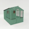 Country Living Grassthorpe 10 X 6ft Traditional Apex Greenhouse Combi Shed Painted + Installation - Aurora Green 1 Country Living Grassthorpe 10 X 6ft Traditional Apex Greenhouse Combi Shed Painted + Installation - Aurora Green -Elise Bloom 12881727 8364976288007945