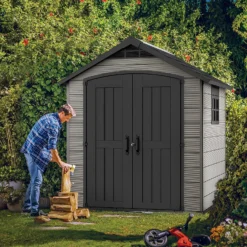 Keter Premier 7 X 7ft Outdoor Garden Apex Storage Shed - Grey 21 Keter Premier 7 X 7ft Outdoor Garden Apex Storage Shed - Grey -Elise Bloom 12882034 7855036180740362