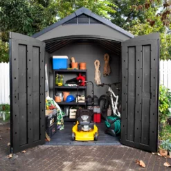 Keter Premier 7 X 7ft Outdoor Garden Apex Storage Shed - Grey 20 Keter Premier 7 X 7ft Outdoor Garden Apex Storage Shed - Grey -Elise Bloom 12882034 9565036180690085